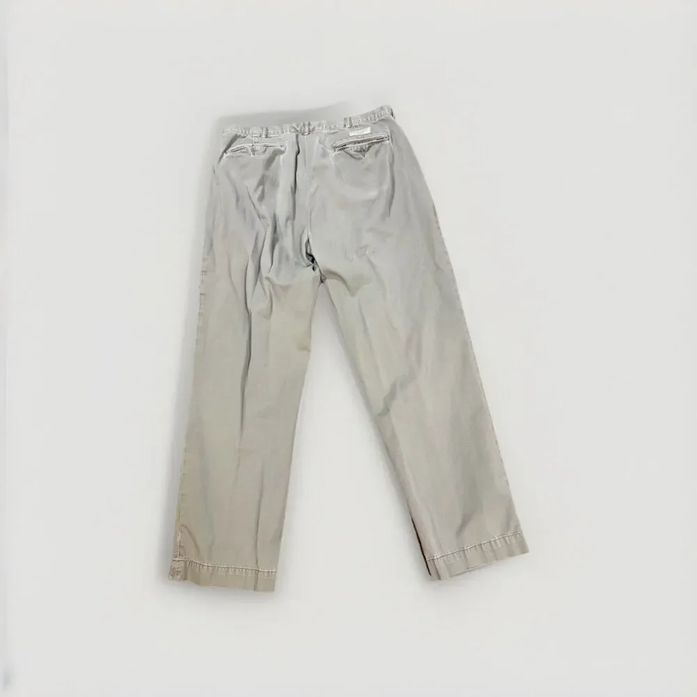 Polo Ralph Lauren Mens Classic Fit Grey Chino Pants 32x32 Actual FLAW